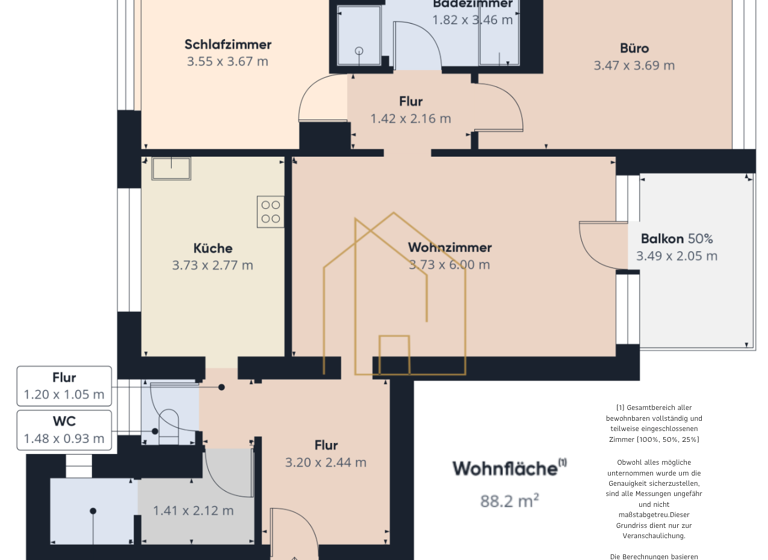 Wohnung zum Kauf 200.000 € 3 Zimmer 88,2 m²<br/>Wohnfläche 3.<br/>Geschoss Neuhaus Neuhaus am Inn 94152