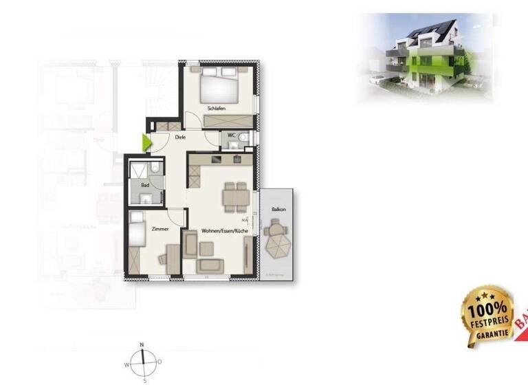 Wohnung zum Kauf - Neubau provisionsfrei 449.000 € 3 Zimmer 65 m² Maichingen Sindelfingen 71069