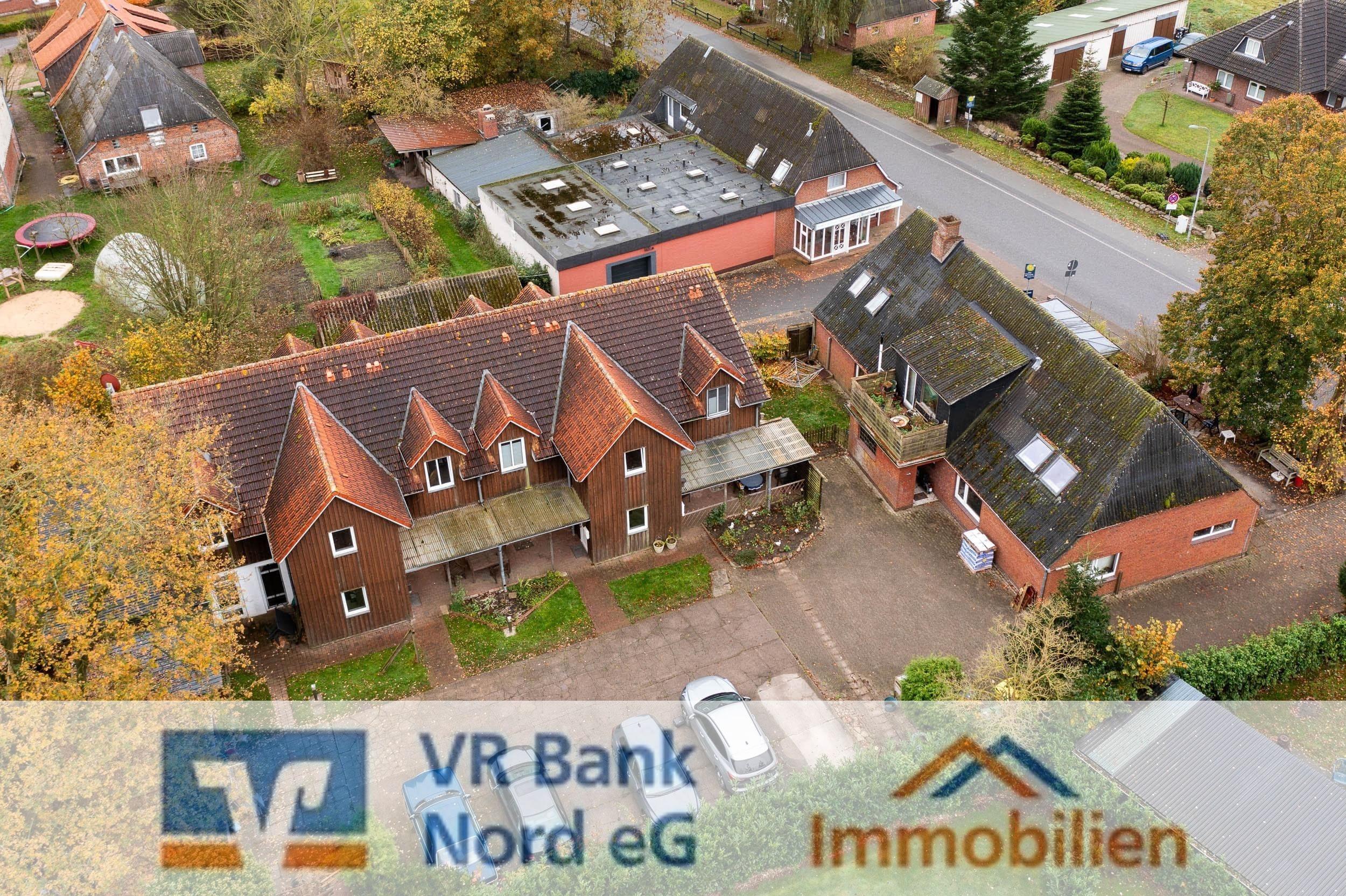 Mehrfamilienhaus zum Kauf 415.000 € 32 Zimmer 564 m²<br/>Wohnfläche 1.285 m²<br/>Grundstück West-Bordelum Bordelum 25852