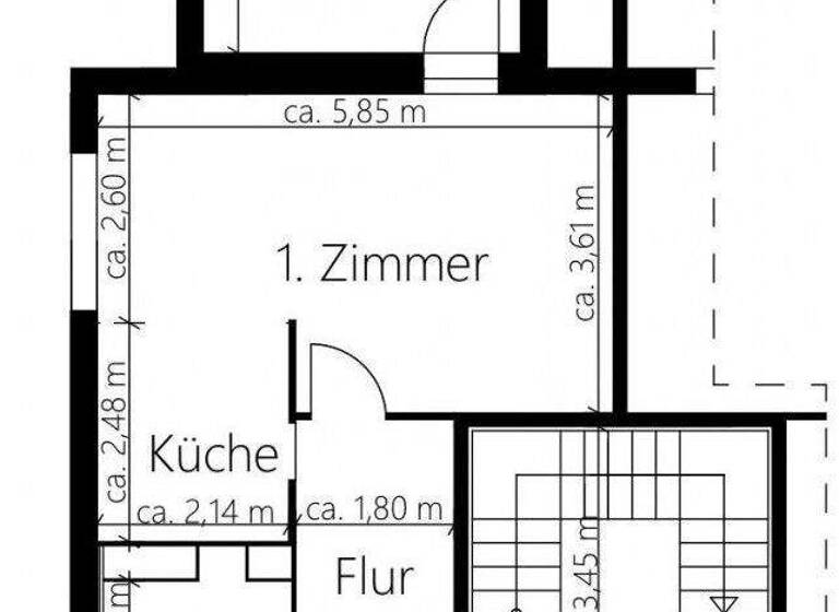 Wohnung zur Miete 471 € 3 Zimmer 67,4 m² 1. Geschoss Ernst-Barlach-Straße 10 Ströbitz Cottbus 03046