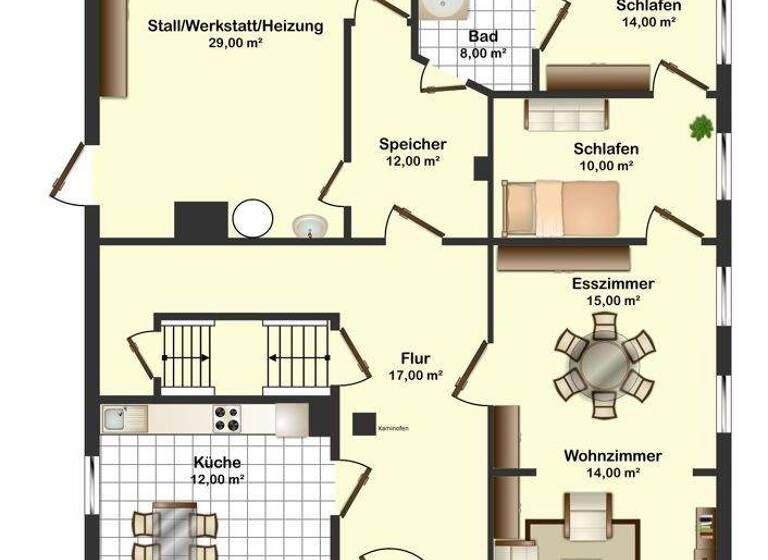 Einfamilienhaus zum Kauf 330.000 € 4 Zimmer 240 m² 2.106 m² Grundstück Brake 26919