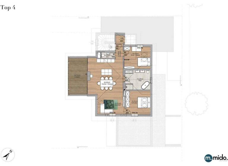 Wohnung zum Kauf 793.000 € 3 Zimmer 105 m² 2. Geschoss Gmunden 4810
