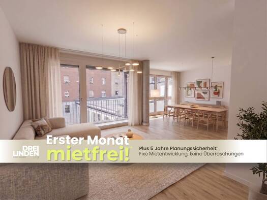 Wohnung zur Miete - Erstbezug 1.250 € 3 Zimmer 94,1 m² 2. Geschoss frei ab sofort Dreilindenstraße Altlindenau Alt-West 04177