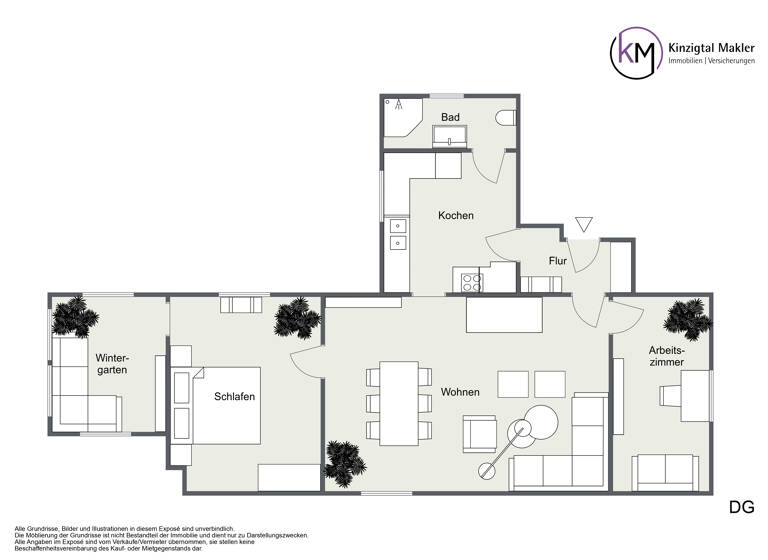Wohnung zur Miete 730 € 3 Zimmer 90 m² frei ab sofort Bad Soden Bad Soden-Salmünster 63628