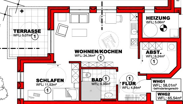 Terrassenwohnung zur Miete 700 € 2 Zimmer 58 m²<br/>Wohnfläche EG<br/>Geschoss 01.03.2025<br/>Verfügbarkeit Alte Dorfstraße 8 Ofen Bad Zwischenahn 26160