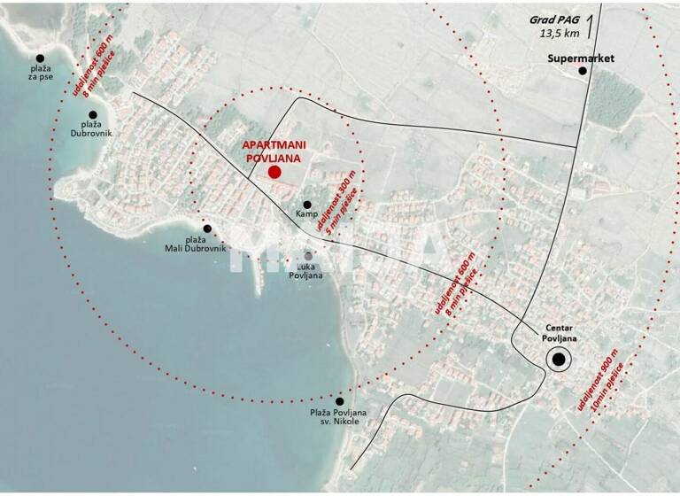 Studio zum Kauf 229.419 € 3 Zimmer 79 m² 1. Geschoss Povljana 23249