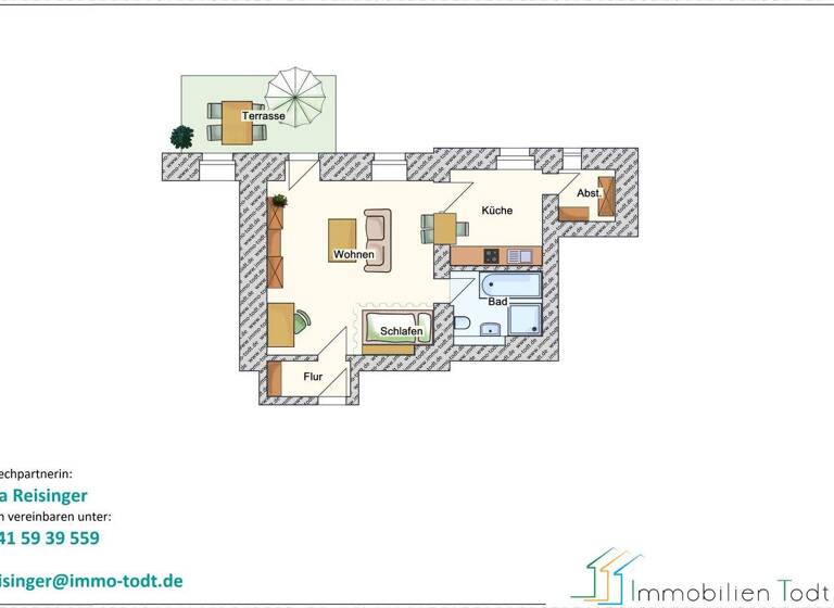 Studio zur Miete 240 € 1 Zimmer 48,1 m² Lindenstraße 4 Stadtmitte Plauen 08523