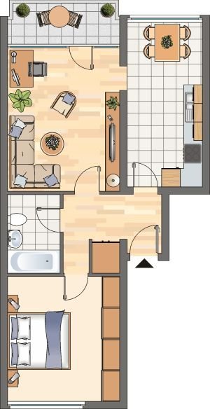 Wohnung zur Miete 440 € 2 Zimmer 60,1 m²<br/>Wohnfläche 2.<br/>Geschoss 15.02.2025<br/>Verfügbarkeit Dresdner Straße 5 Königsborn Unna 59425