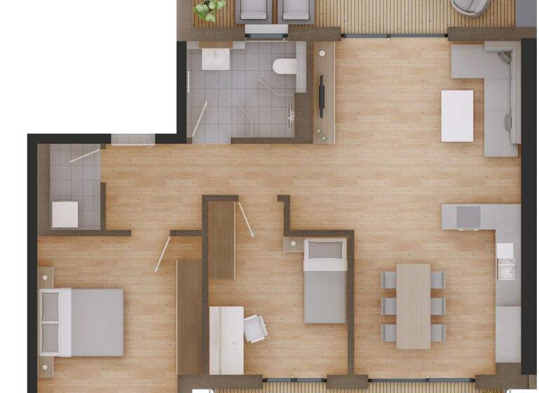 Penthouse zur Miete - Erstbezug 980 € 3 Zimmer 93,6 m² 3. Geschoss frei ab 01.04.2026 Dr.-Schellerstraße 61 Viechtach 94234