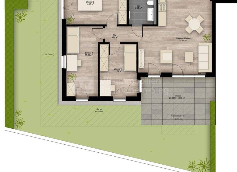 Wohnung zum Kauf - Erstbezug provisionsfrei 524.900 € 4 Zimmer 96,6 m² Elisabeth-Habeth-Weg 24-32 Witterschlick Alfter 53347