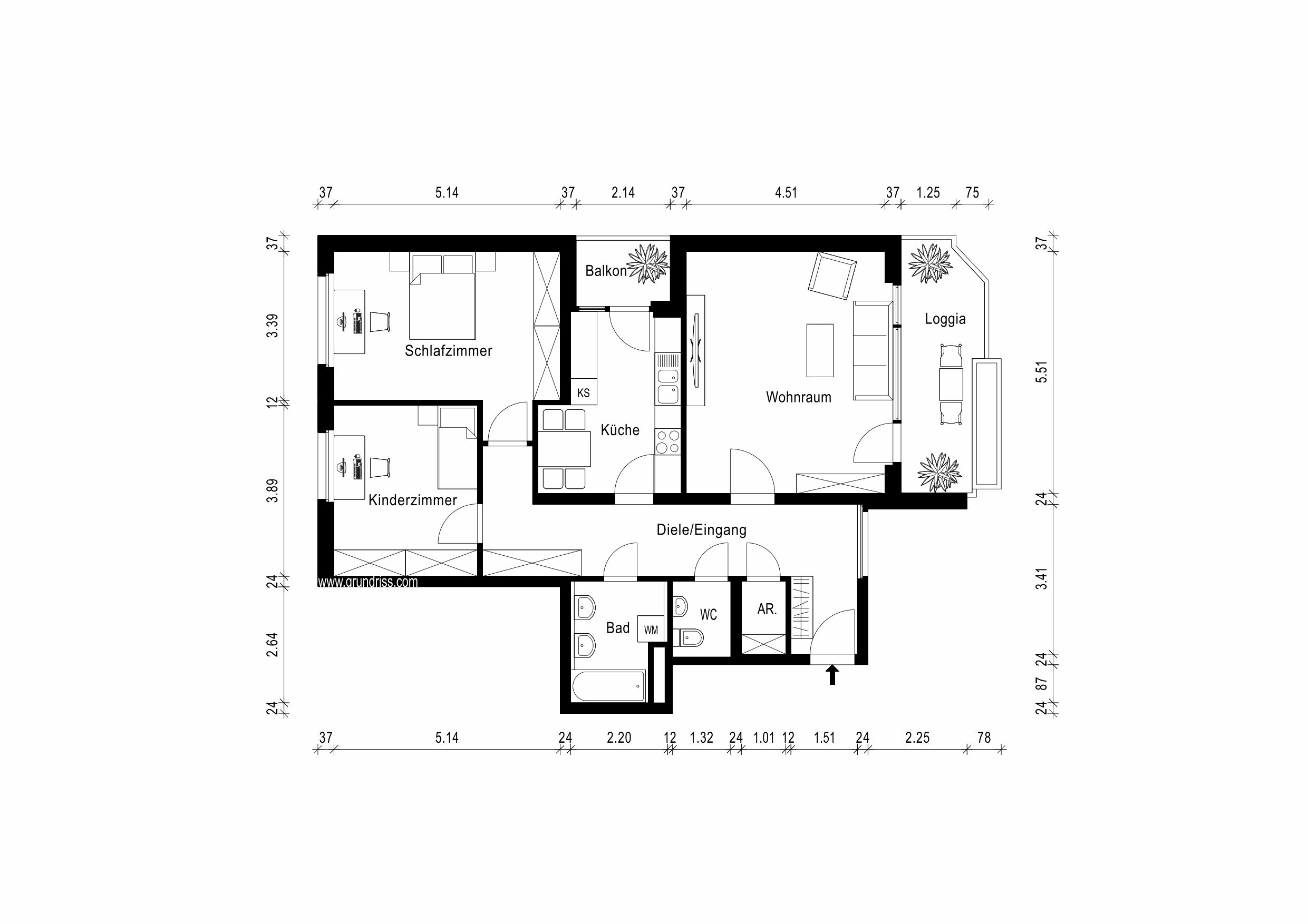 Wohnung zum Kauf 379.000 € 3 Zimmer 95,3 m²<br/>Wohnfläche Gnadental Neuss 41468