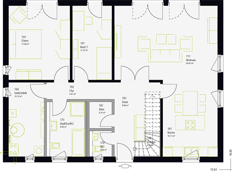 Einfamilienhaus zum Kauf provisionsfrei 312.500 € 5 Zimmer 154 m²<br/>Wohnfläche 50 m²<br/>Grundstück Colmberg Colmberg 91598