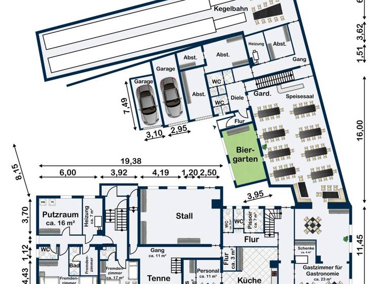 Gastronomie/Hotel zum Kauf 438 m²<br/>Gastrofläche 22.339 m²<br/>Grundstück Mittelstetten Wörnitz / Mittelstetten 91637