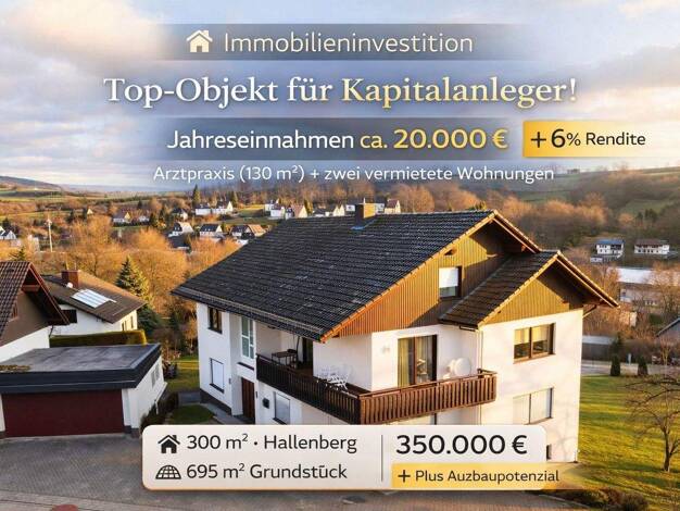 Haus zum Kauf 329.000 € 13 Zimmer 300 m² 695 m² Grundstück Hallenberg 59969