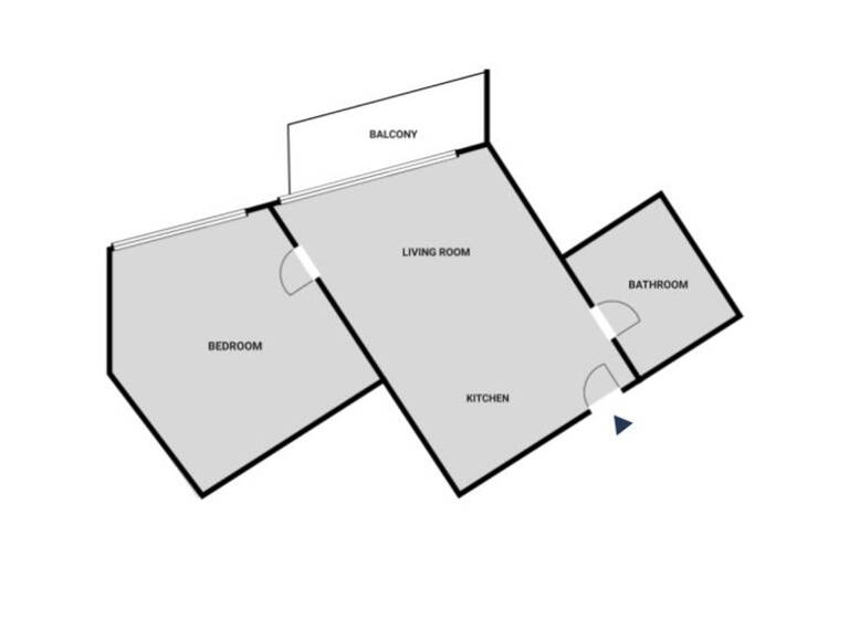 Studio zur Miete 1.270 € 2 Zimmer 47 m² 2. Geschoss frei ab sofort Auerstraße 47 Friedrichshain Berlin 10249