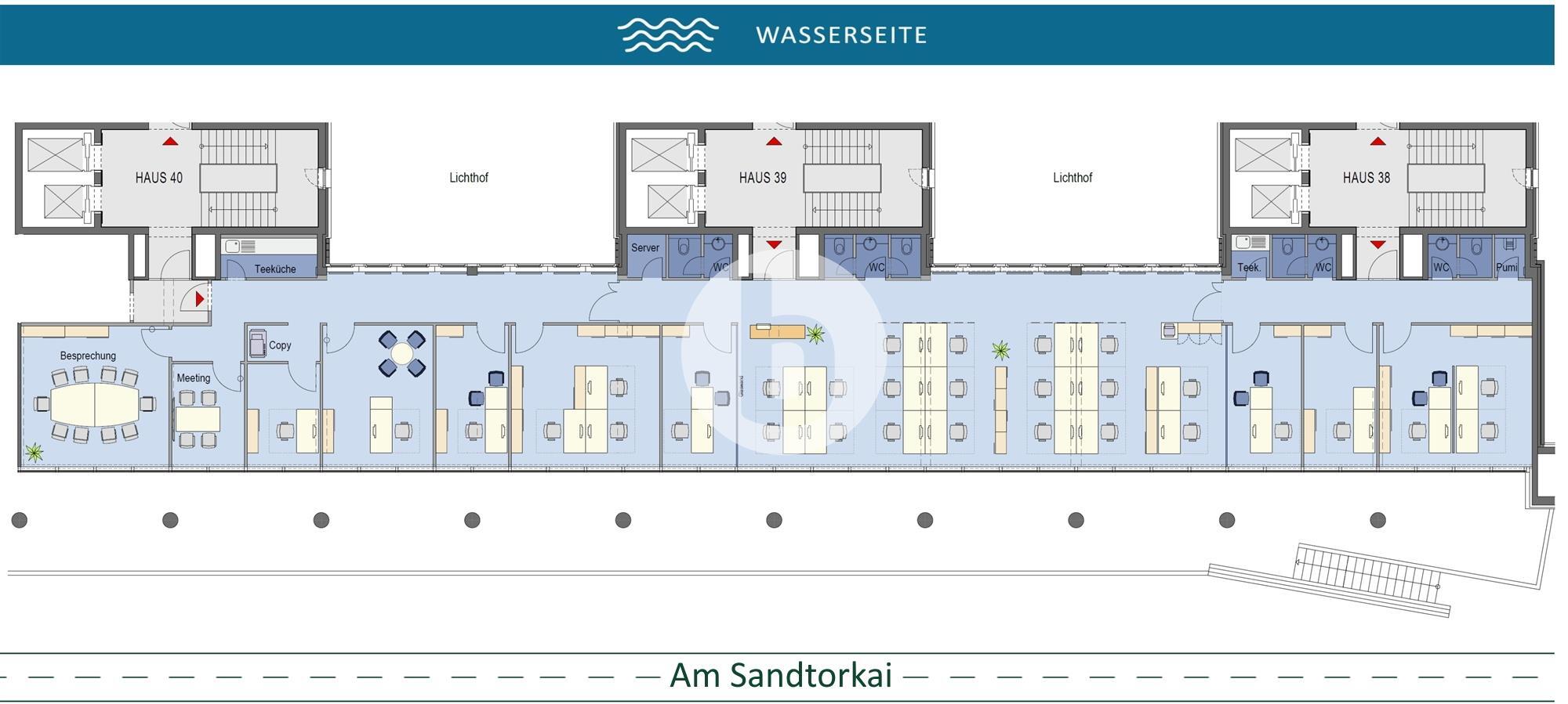 Bürofläche zur Miete provisionsfrei 19,50 € 1.415 m²<br/>Bürofläche HafenCity Hamburg 20457