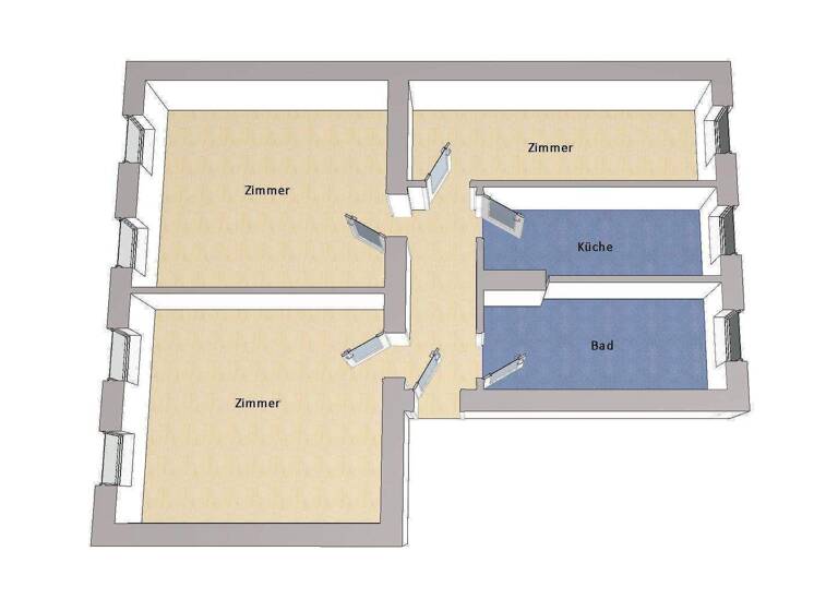 Wohnung zum Kauf 249.000 € 3 Zimmer 81 m² Spandau Berlin 13595