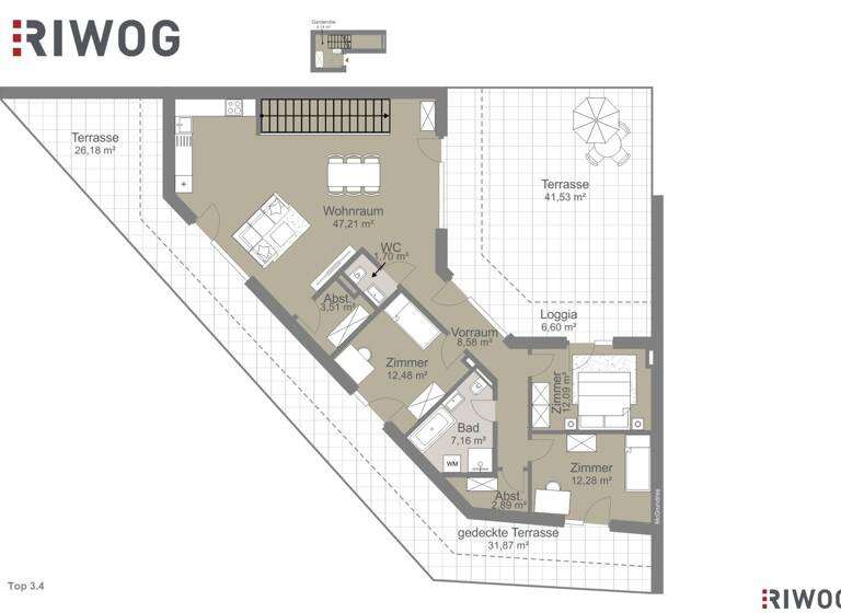 Wohnung zum Kauf - Erstbezug 504.000 € 4 Zimmer 112 m² frei ab sofort Bachgasse 1 Wolkersdorf im Weinviertel 2120