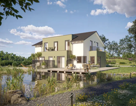 Grundstück von Laufenberg-Immobilien GmbH  & Bauidee von Danhaus  KFW40 inkl. PV Anläge