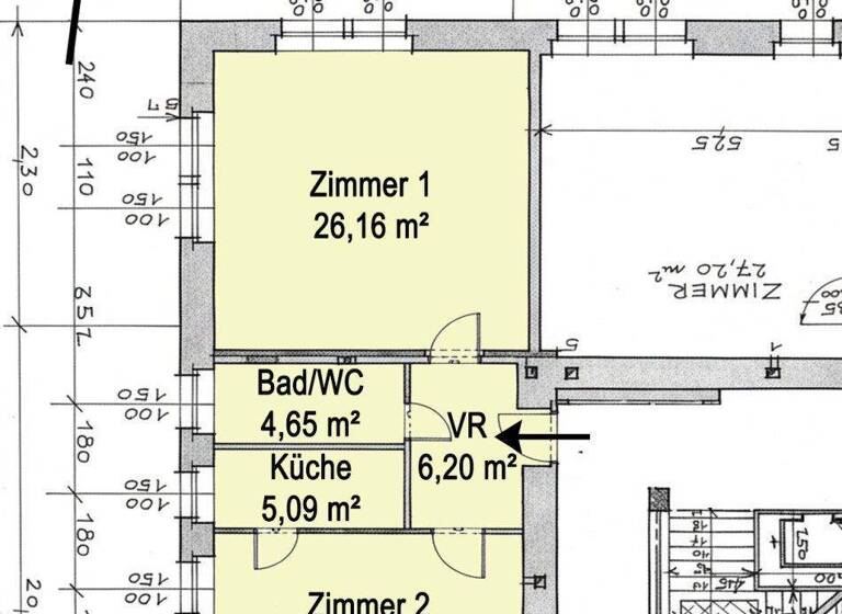 Wohnung zum Kauf 210.000 € 2 Zimmer 61 m² 1. Geschoss Wien 1150