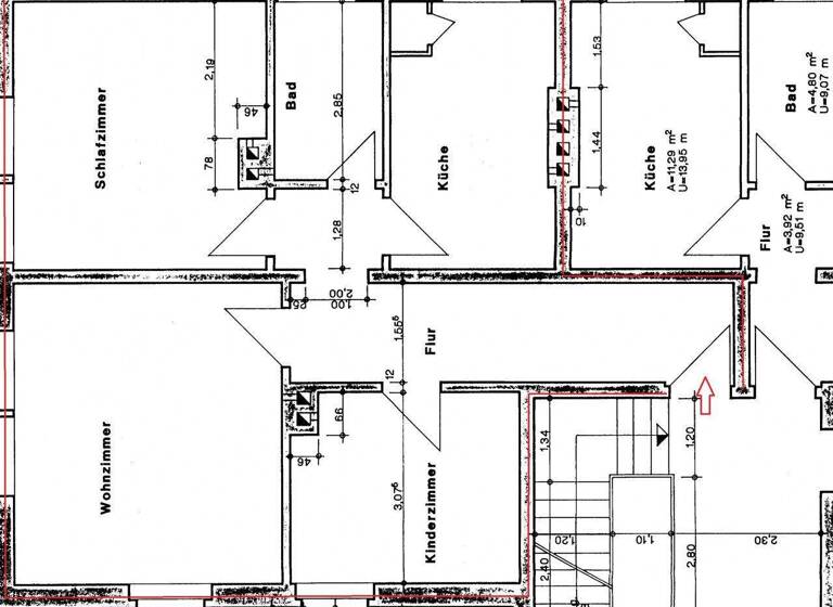 Wohnung zur Miete 490 € 3 Zimmer 77,2 m² 3. Geschoss Poststr. 13 Eisenhüttenstadt 15890