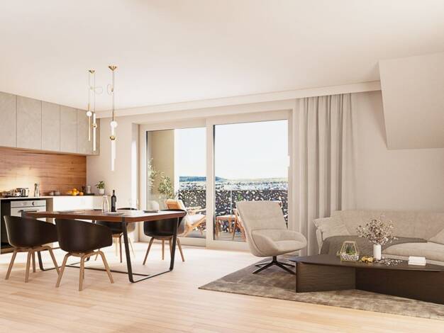 Wohnung zum Kauf - Neubau provisionsfrei 596.000 € 3 Zimmer 80,2 m² 2. Geschoss Uhlandstraße 10/1 Gärtringen Gärtringen 71116