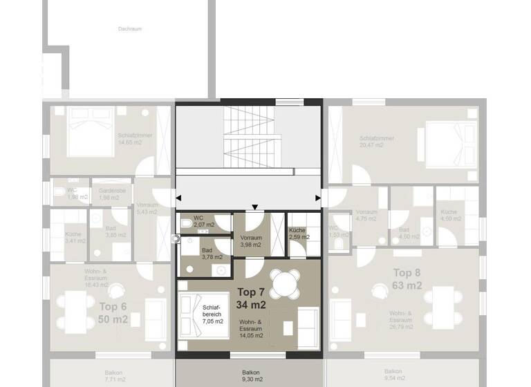 Studio zum Kauf provisionsfrei 237.200 € 1 Zimmer 34 m² 2. Geschoss frei ab 31.12.2026 Millstatt am See 9872