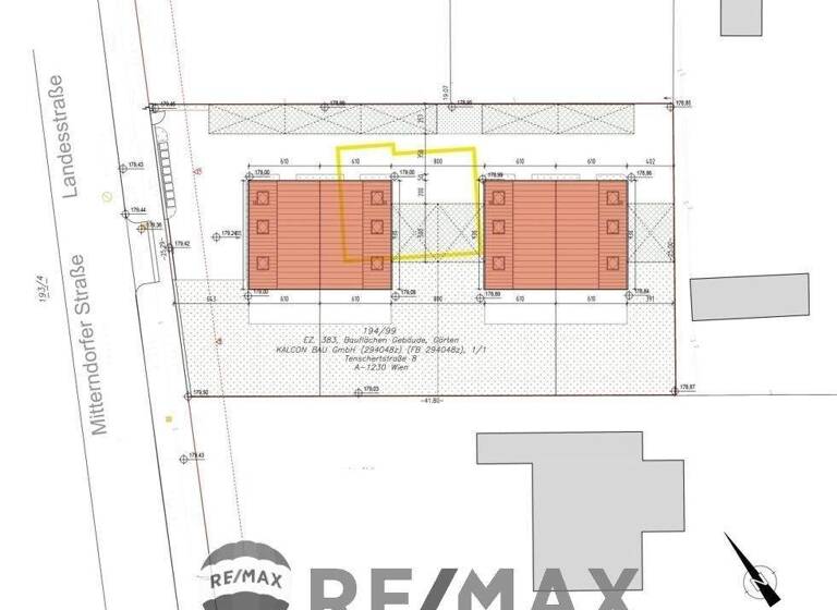 Doppelhaushälfte zum Kauf 419.000 € 4 Zimmer 493,6 m² 1.085 m² Grundstück Mitterndorf an der Fischa 2440