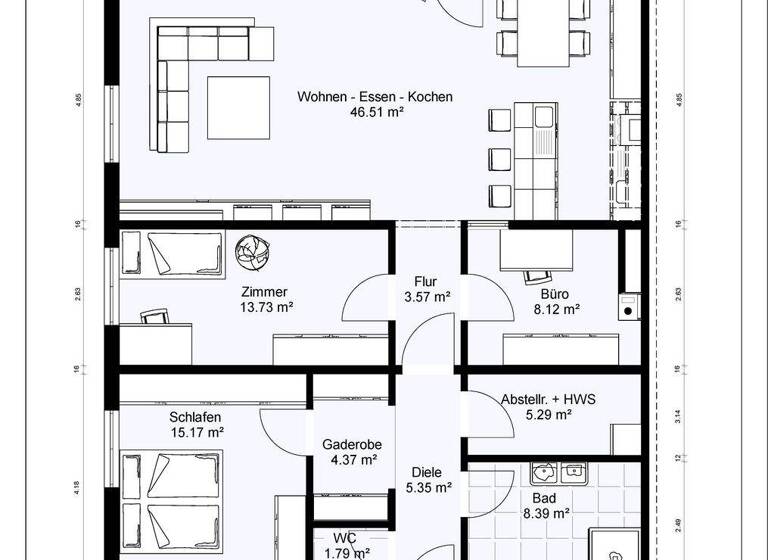 Wohnung zum Kauf provisionsfrei 450.000 € 4 Zimmer 125 m² EG frei ab sofort Marbach Villingen-Schwenningen 78052