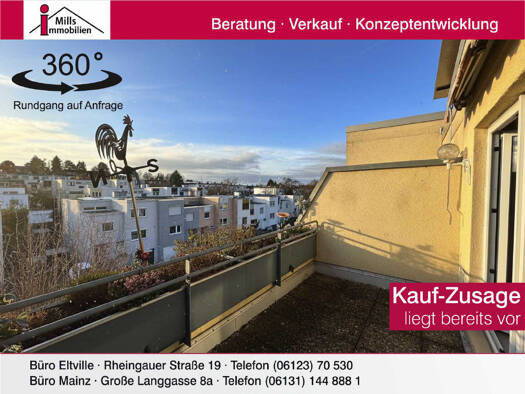 Wohnung zum Kauf 298.000 € 3 Zimmer 78 m² 3. Geschoss Hechtsheim Mainz 55129