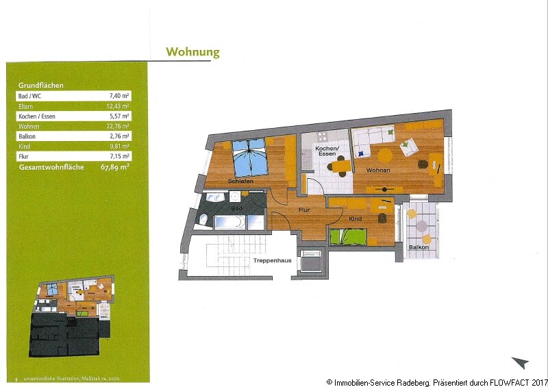 Wohnung zur Miete 630 € 3 Zimmer 69,6 m²<br/>Wohnfläche 01.03.2025<br/>Verfügbarkeit Hauptstraße 24 Großerkmannsdorf Radeberg 01454