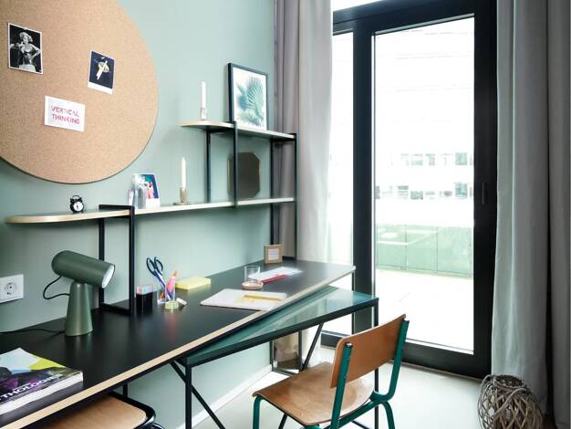 Studio zur Miete 815 € 1 Zimmer 17 m² frei ab sofort Marie-Curie-Straße 20 Niederursel Frankfurt am Main 60439