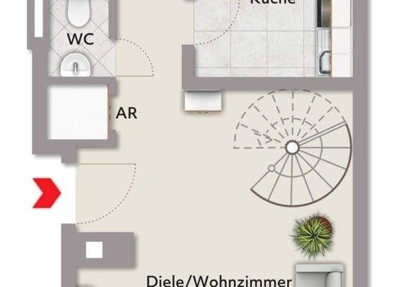 Maisonette zur Miete 1.220 € 3,5 Zimmer 96 m² Rabus Nürnberg 90459