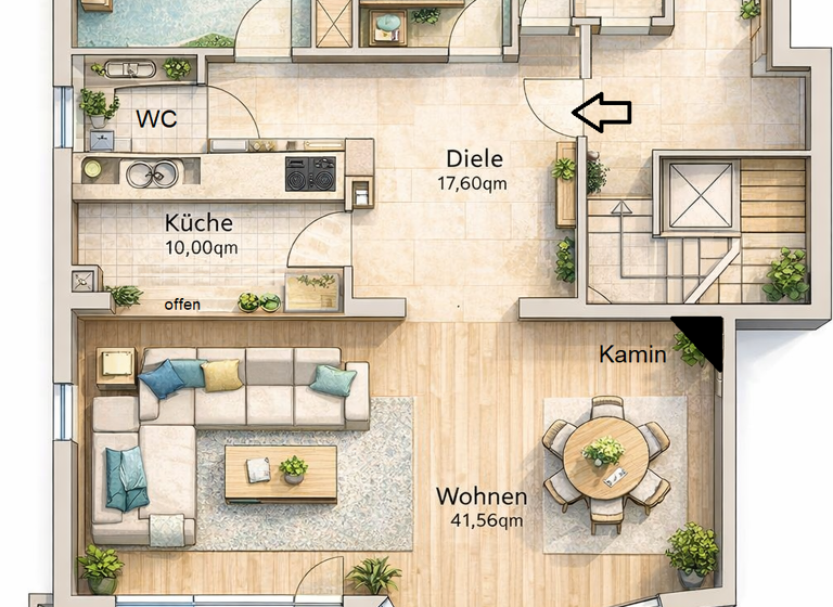 Wohnung zum Kauf als Kapitalanlage geeignet 669.000 € 3 Zimmer 117 m² Bergedorf Hamburg 21029
