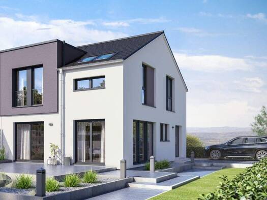 Doppelhaushälfte zum Kauf - Erstbezug provisionsfrei 694.000 € 4 Zimmer 145 m² 400 m² Grundstück Oberlauchringen Lauchringen 79787