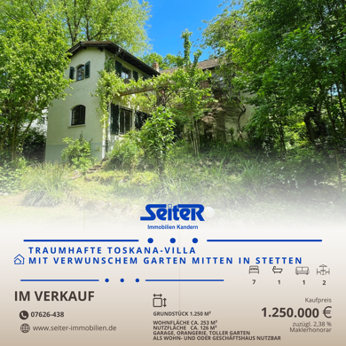 Haus zum Kauf 1.250.000 € 9 Zimmer 253 m² 1.250 m² Grundstück frei ab sofort Stettengasse 50 Stetten Lörrach 79540