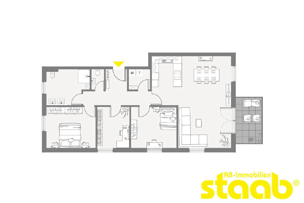 Wohnung zur Miete 1.550 € 4 Zimmer 115 m²<br/>Wohnfläche 1.<br/>Geschoss Kahl a.Main 63796