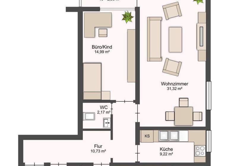 Wohnung zum Kauf 690.000 € 3 Zimmer 95 m² 1. Geschoss Thalk.Obersendl.-Forsten-Fürstenr.-Solln München 81479