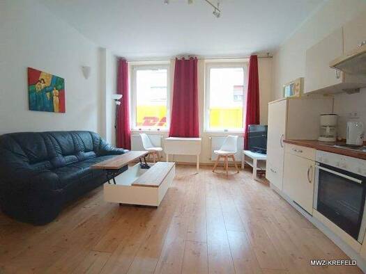 Wohnung zur Miete Wohnen auf Zeit 650 € 2 Zimmer 42 m² frei ab sofort Dionysiusstraße 107 Stadtmitte Krefeld 47798