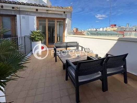 Penthouse zur Miete 2.500 € 2 Zimmer 105 m² 5. Geschoss Calle De La Bosseria Valencia 46003