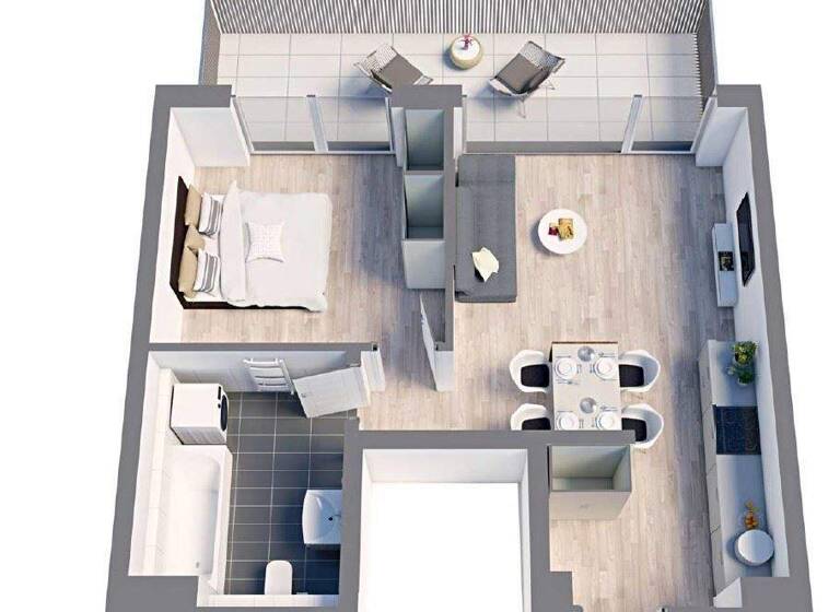 Wohnung zum Kauf - Neubau provisionsfrei als Kapitalanlage geeignet 646.000 € 2 Zimmer 60,7 m² Partenkirchen Garmisch-Partenkirchen 82467