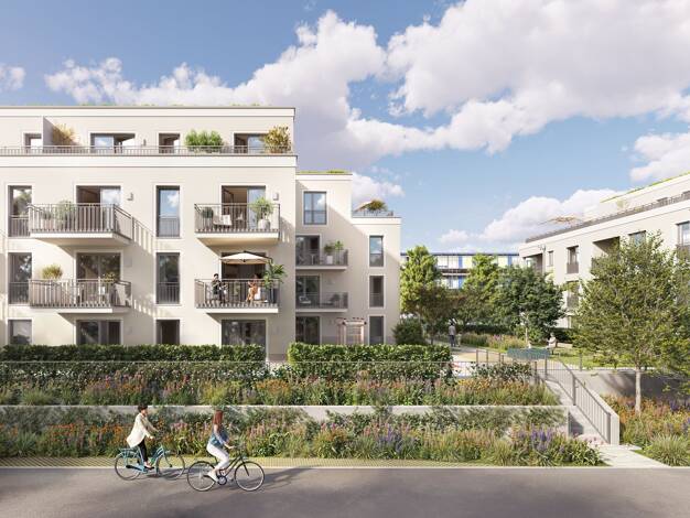 Wohnung zum Kauf - Neubau provisionsfrei 399.000 € 2 Zimmer 52,9 m² EG frei ab sofort Am Schäferanger 2-12 Oberschleißheim 85764