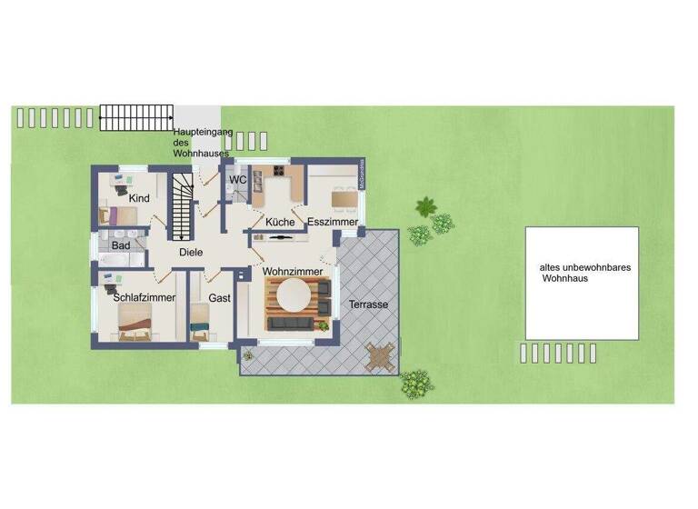 Einfamilienhaus zum Kauf 535.000 € 10 Zimmer 247,7 m² 626 m² Grundstück Innenstadt Pforzheim / Sonnenberg 75180