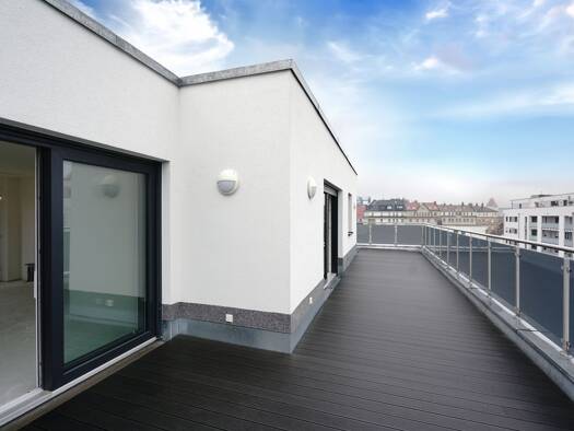 Penthouse zum Kauf - Neubau 656.500 € 3 Zimmer 122 m² Geschoss 4/5 frei ab sofort Südstadt Fürth 90763