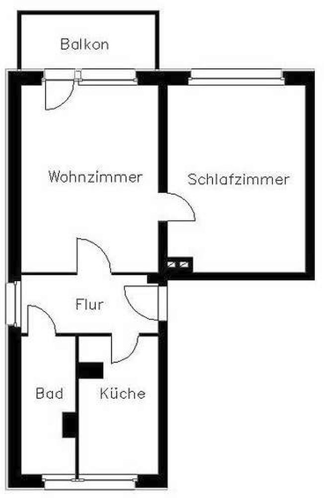 Wohnung zur Miete 268 € 2 Zimmer 50,7 m²<br/>Wohnfläche 1.<br/>Geschoss Gartenstraße 8 Neundorfer Vorstadt Plauen 08523