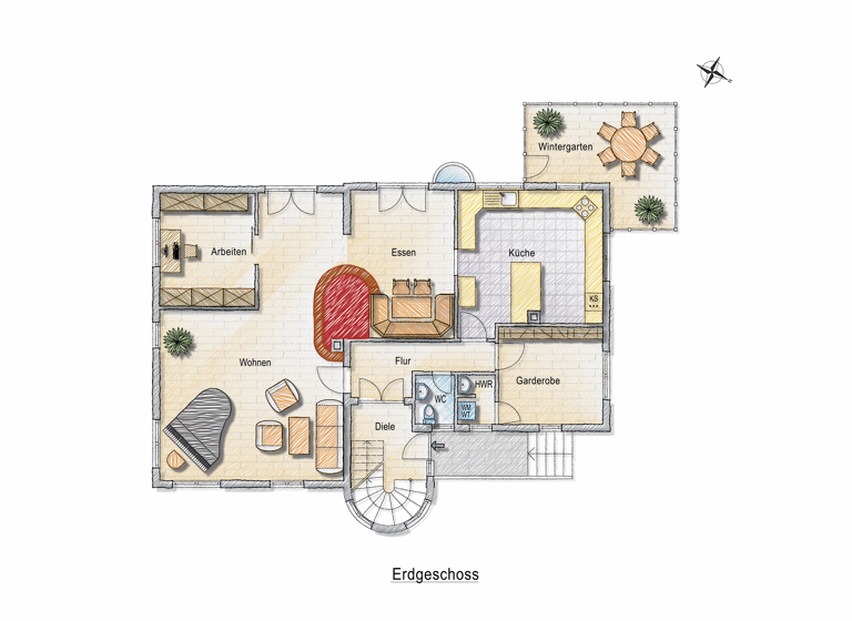 Villa zum Kauf 1.590.000 € 9 Zimmer 223 m² 1.320 m² Grundstück Horn Gaienhofen 78343