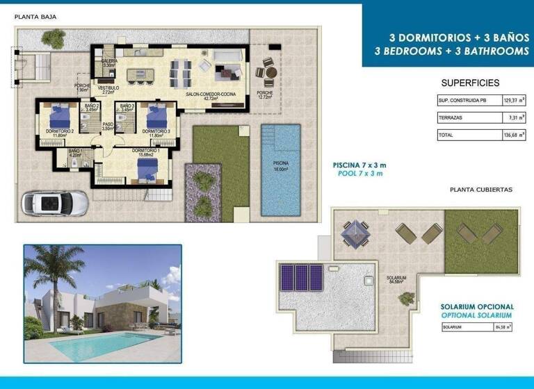 Villa zum Kauf - Erstbezug provisionsfrei 649.000 € 4 Zimmer 129 m² 351 m² Grundstück Polop