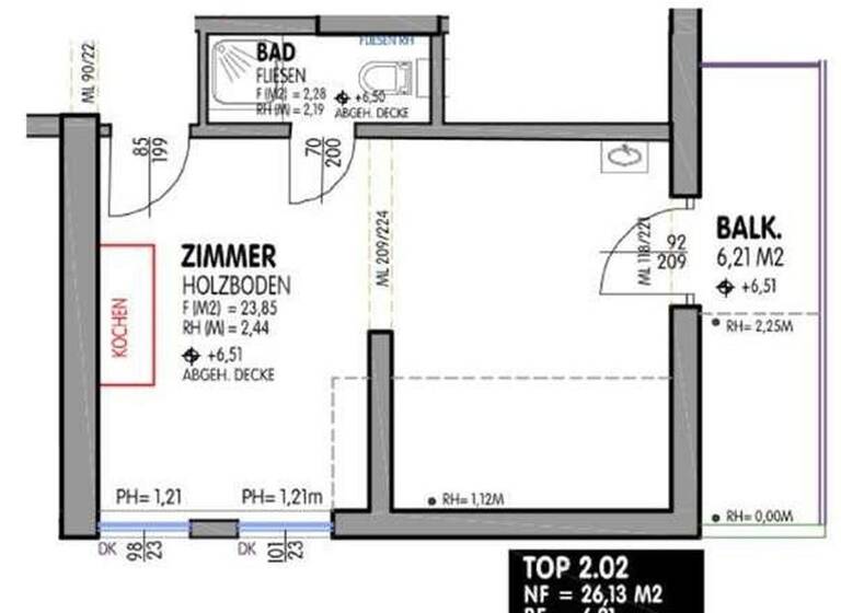 Studio zum Kauf provisionsfrei 179.800 € 1 Zimmer 26 m² Dr. Schärf-Straße 6 St. Magdalen Villach 9524