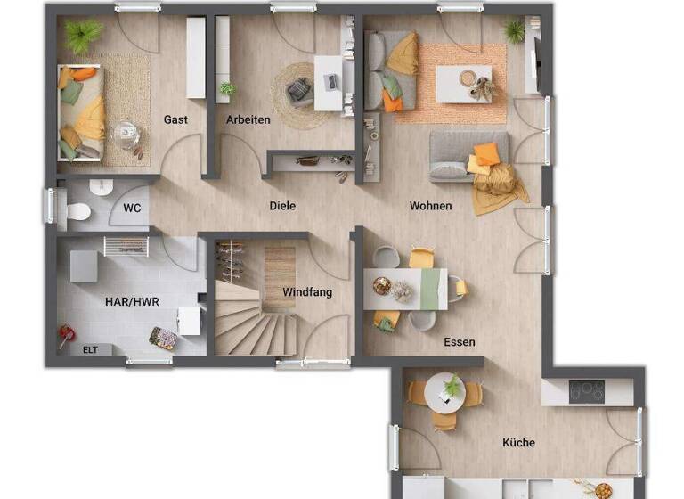 Einfamilienhaus zum Kauf provisionsfrei 310.860 € 5 Zimmer 152 m² 1.002 m² Grundstück Großfahner 99100