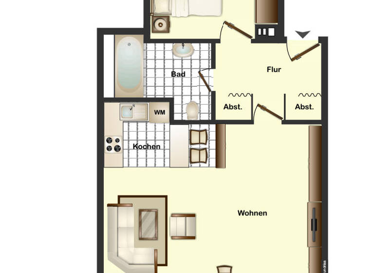 Wohnung zum Kauf 155.000 € 2 Zimmer 57,2 m²<br/>Wohnfläche Pinneberg 25421